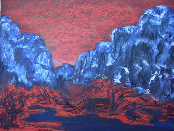 RedAndBlueMountainsOnBlack copy