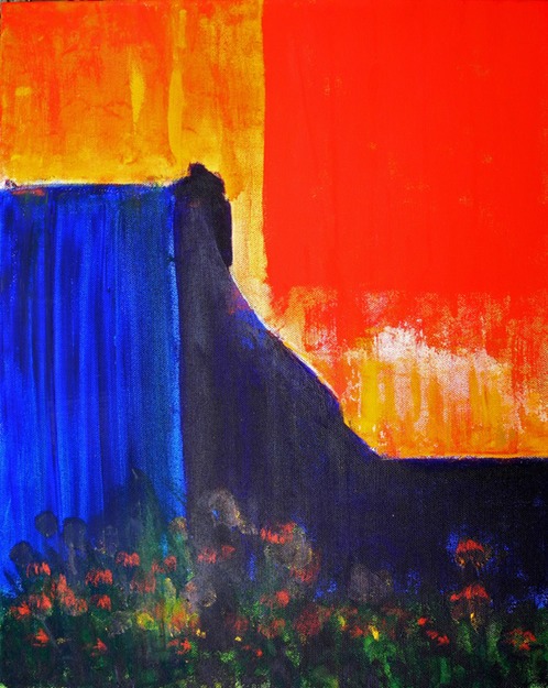 roses at the blue wall copy